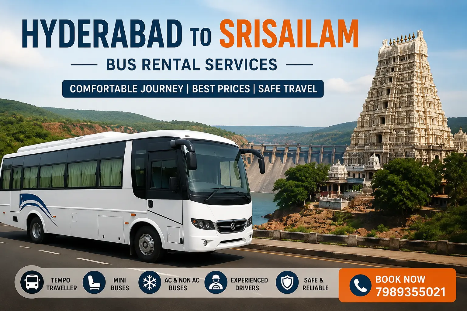 hyderbad to srisailam